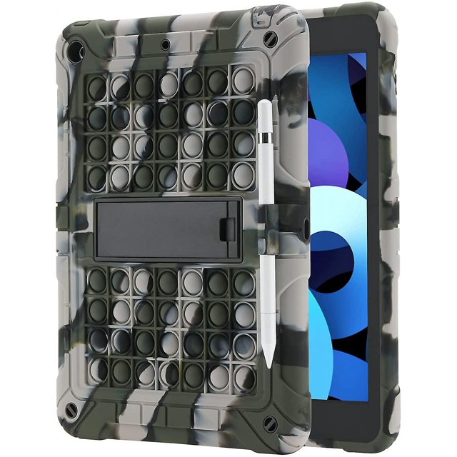 Funda para iPad de 8.ª/7.ª generación (funda para iPad 10.2 2020/2019) Push Pop Fidget Funda para iPad Funda protectora contra caídas a prueba de golpes con soporte para lápiz Kickstand debería