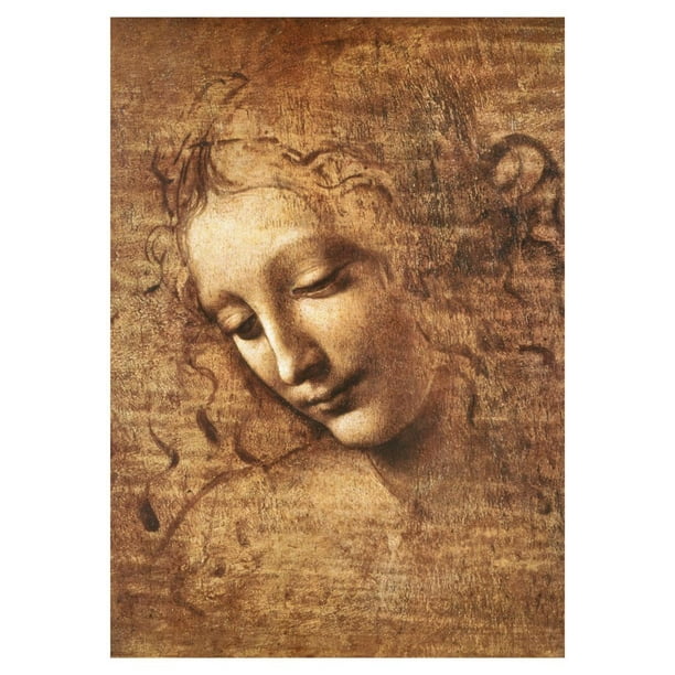 Leonardo Da Vinci (Female Head, La Scapigliata) Art Poster ...