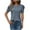 Light Blue, variant on Sevevn Women's Loose Casual Solid Color Round Neck Short Sleeved Top Spring Tops for Women Army Green L