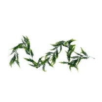 SLYNSHome Christmas Norfolk Pine Garlands,70.8 inch Artificial Pines Greenery Xmas Garland for Holiday Table Fireplace Mantel Decoration