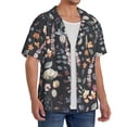 thumbnail image 2 of Sikiie Wildflower Watercolor 1 Men's Cuban Shirt, Hawaiian Shirts, Business Casual Button Down Shirts, Short Sleeve Shirt-Medium, 2 of 5