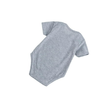 

Casual Graphic Round Neck Tee Short Sleeve Grey Baby Bodysuits (Baby s)