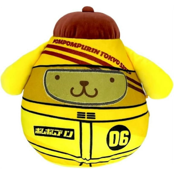 Squishmallow Kellytoy Hello Kitty Tokyo Racer Squad 8" Pompompurin PLush Doll Toy