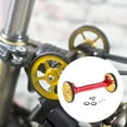 thumbnail image 3 of Bicicleta plegable duradera, fácil de plegar, ruedas de transporte, varilla de extensión Oro rojo, 3 of 9