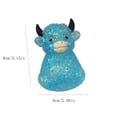 thumbnail image 3 of Cute Highland Cow Stress Ball Big Horns Fidget Toy Slow Rising Silicone Sensory Fidget for Desk Office Stress Relief Blue Gift, 3 of 6