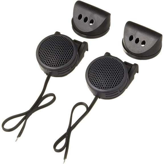 VOYZ Mini Car Tweeter Kit 180 Watts of Power - High Frequency Silk Dome Tweeters - 1.6" High Fidelity, Efficiency and Performance Audio System 4 ohm - Dual Mounting - Surface or Angle - Black - 1 Pair