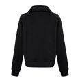 thumbnail image 4 of Womens Oversized Sweatshirts Half Zip Pullover Long Sleeve Quarter Zip Hoodies Teen Girls Fall Clothes, 4 of 4