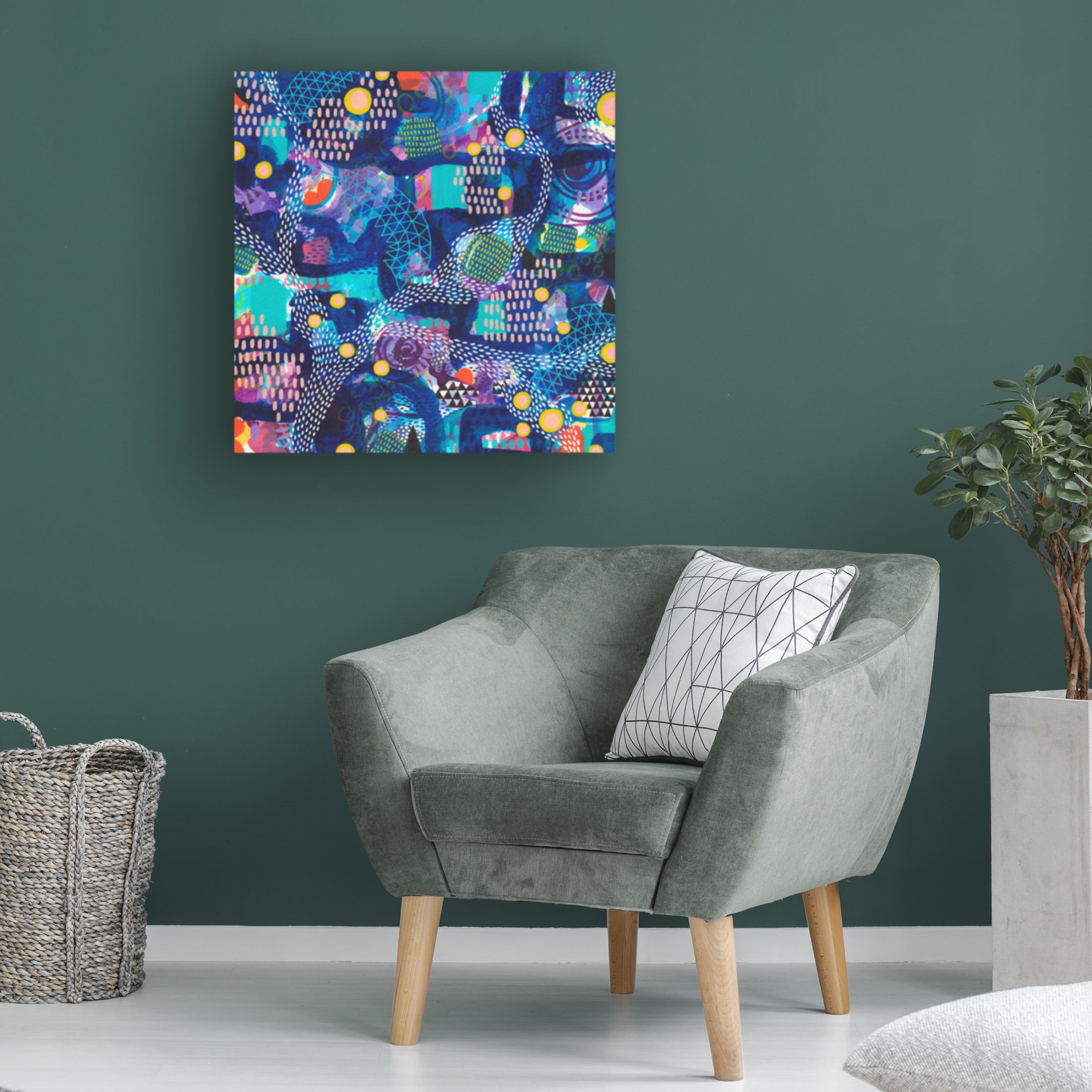 Canvas Wall Art - Van Dam Art 'Ode to Vincent' Wall Art for Living Room, Bedroom, or Office Décor by Trademark Fine Art - 14 x 14 Inches