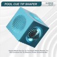 thumbnail image 4 of Square Billiards Pool Cue Tip Tool Club Tip Sharpener Snooker Blue, 4 of 5