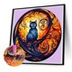 thumbnail image 5 of Pintura de diamante 5D DIY Taladro parcial con forma especial Gato 30x30cm Negro, 5 of 9