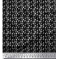 thumbnail image 1 of Soimoi Black Cotton Voile Fabric Triangle Geometric Print Fabric by the Yard 56 Inch Wide, 1 of 3