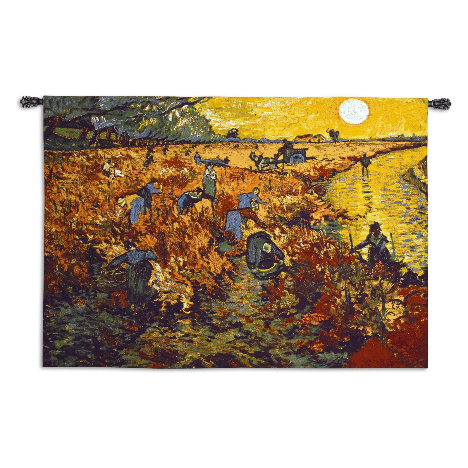 Fine Art Tapestries The Red Vineyard Wall Tapestry