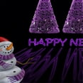 thumbnail image 3 of Home Bedclothes Christmas Snowman Printed Bedding Cover Set Black and Purple Home Textiles,California King(98"x104"), 3 of 5