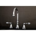 thumbnail image 4 of Kingston Brass KS2981DFL NuFrench Widespread Bathroom Faucet with Brass Pop-Up, Polished Chrome, 4 of 5
