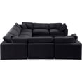 thumbnail image 4 of Meridian Furniture Comfy Black Velvet 8-Pc. Modular Sectional, 4 of 9