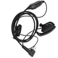 thumbnail image 4 of Walkie Talkie Auricular Intercomunicador Radio bidireccional Auriculares negros Sistema de recepción de audio universal, 4 of 5