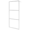 thumbnail image 2 of vidaXL ESG Glass 31.5 in x 31.5 in x 76.8 in, 5 mm Thick Frosted Silver Walk-in Shower Enclosure, 2 of 6