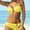 !Yellow, variant on TEVEQ Women Bikini Split Swimsuit Set Neck Hanging U Decoration Two Swimsuit Set Swim Suits for Women 2025 Bikini Sets for Women Bathing Suit for Women Bikini 2025 New Triangle Bikini Sets