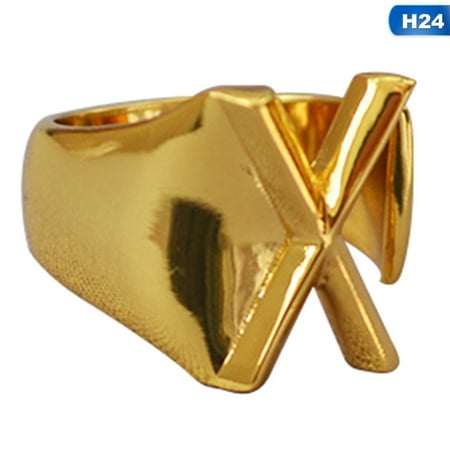 Woolworths Open On Christmas Day KABOER Fashion Fashion 18K Gold Plated Initials 26 Letter Ring A-Z Ajustable Open Ring Women Jewelry Christmas Gifts ()