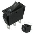 thumbnail image 1 of BTOER 1 Piece Rocker Switch 3 Pin Snap-in On/Off Mini Rocker Switch Push Button Switch For Battery Cars Motorcycles, 1 of 9