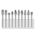thumbnail image 1 of Double Pattern Tungsten Carbide Milling Bits Diamond Cutting Rotary Drill Bits Ideal Rotary Tools for Woodworking, 1 of 5