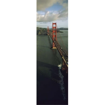 Aerial view of a bridge  Golden Gate Bridge  San Francisco  California  USA Poster Print by  - 12 x