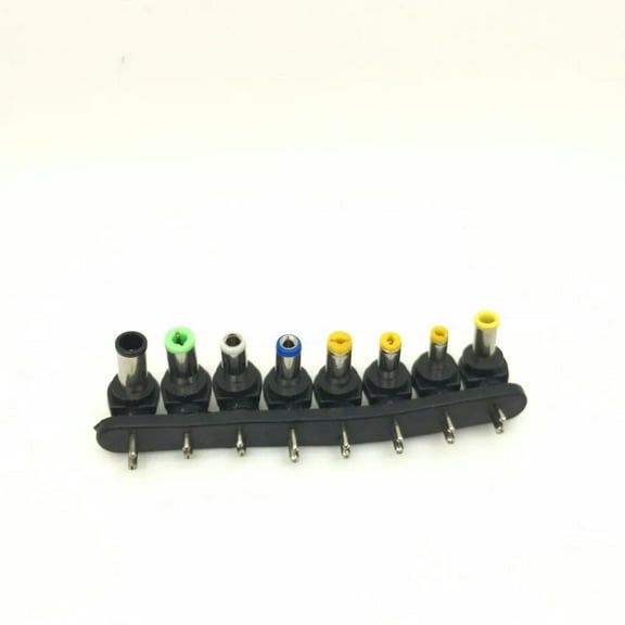 FOR 8PCS/Set Universal DC AC 2 Pin Plug Tip Power Adapter Notebook Laptop 5.5*3.0 5.5*2.1