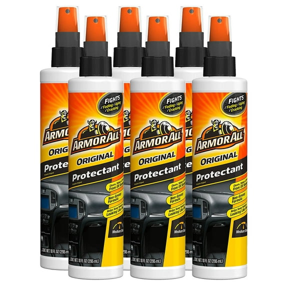 Armor All Interior Car Cleaner Spray Bottle, Protectant Cleaning for Cars, Truck, Motorcycle, Pump Sprayer, 10 Fl Oz, 6 Packs