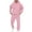 Pink, variant on Hoodies for Men, Men's Hoodie And Jogger Set Two Piece Tracksuit With Brushed Interior Comfortable Athletic Loungewear Outfit With Front Pockets And Ribbeds For Casual Wear(Pink,2XL)