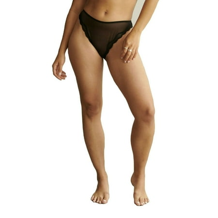Blush Lingerie High Leg Bikini - 0240832 (Black  Small)
