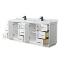 thumbnail image 3 of Wyndham Collection WCF414184DLBCMUNSMXX Strada 84" Free Standing Double Basin Vanity Set -, 3 of 7