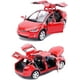 thumbnail image 3 of Vehículos de juguete fundidos a presión Tesla Model X a escala 1:32 con luces para niños, 3 of 5