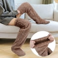 thumbnail image 3 of Calentadores de piernas esponjosos sobre la Calcetines Puños para botas Accesorios de cosplay Medias hasta el muslo Calcetines altos Baoblaze Calentadores de piernas de felpa, 3 of 8