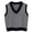 88# Black, variant on Oversized Sweater Vest Women Casual V Neck Houndstooth Knit Sweaters 2025 Fall Aesthetic Checkered Work Vests Light Blue M