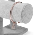 thumbnail image 4 of Soporte para cepillo y maquinilla de afeitar de seguridad cromado de lujo que se adapta a todos sus accesorios de afeitado (plata 3 pieza), 4 of 5