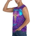 thumbnail image 3 of Easygdp Elephant in Tribal Style Men's Breathable Tank Tops Sleeveless Sporty T Shirts for Basketball, Mountaineering, Bodybuilding -XX-Large, 3 of 8