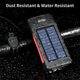 thumbnail image 2 of Faro de ciclismo LED recargable por USB con energía solar para bicicleta con, 2 of 8