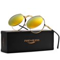 thumbnail image 3 of Gafas de Sol Redondas AIEYEZO con Visera Abatible para Hombre y Mujer Estilo Steampunk, 3 of 6
