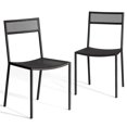 thumbnail image 1 of Sauder Chaise d'Appoint Boutique en Métal Noir (Lot de 2), 1 of 7