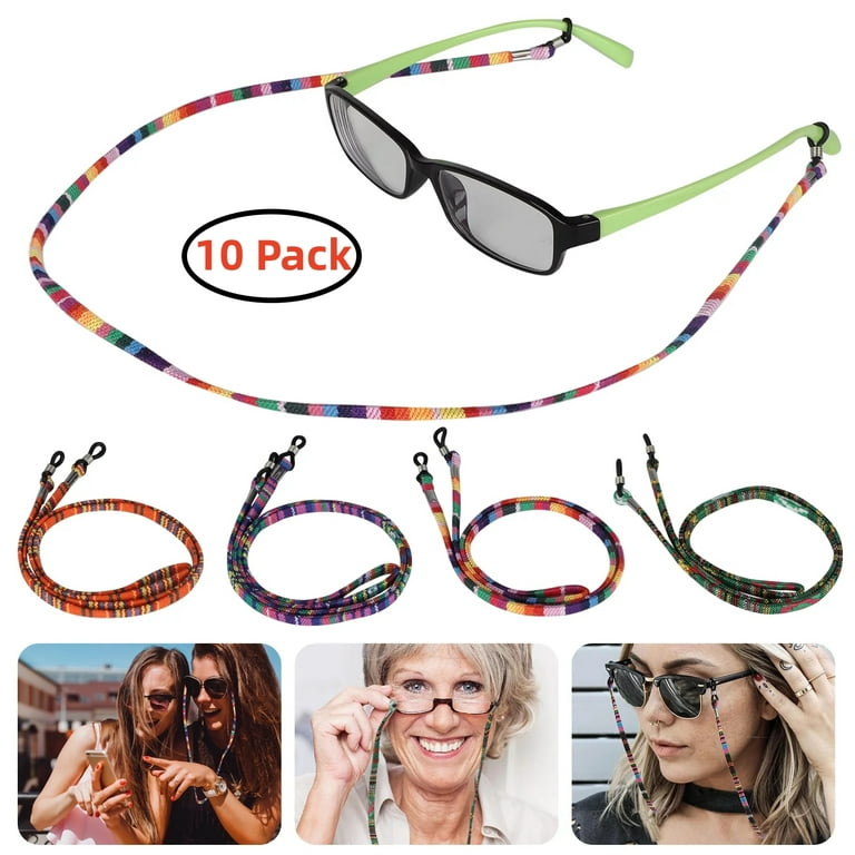 10/5pcs Eyewear Retainers, TSV Glasses Straps, Adjustable Glasses