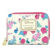 Loungefly Disney Sleeping Beauty Floral Fairy Godmother All Over Print Zip Around Wallet