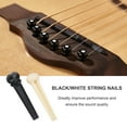 thumbnail image 3 of Tuerca superior de guitarra, 1 juego de clavijas para puente + puente inferior de guitarra Clavijas para puente de guitarra acústica creadas con maestría, 3 of 9