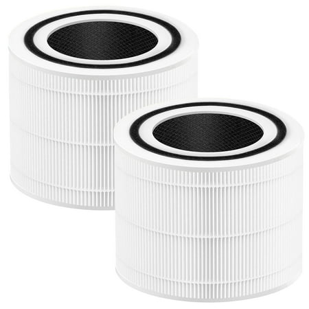 core 300 replacement filter for levoit air purifier core 300-rf core 300s, 3-in-1 pre, h13 true hepa, activated carbon filtration system, pack of 2