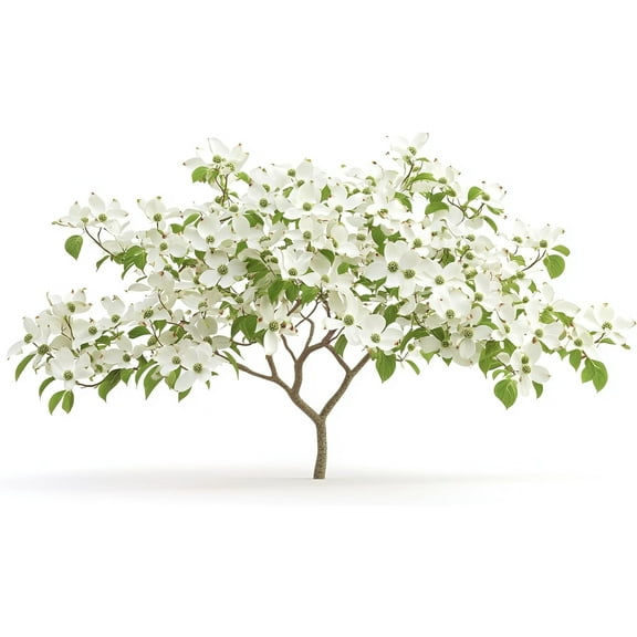 3 White Flowering Dogwood Tree Seedlings for Planting | Live Tree Seedlings (3 Trees) | 1 Year Old Seedlings