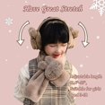 thumbnail image 5 of Orejeras De Invierno Para Niñas Niños Orejeras De Felpa Largas Y Cálidas A Prueba De Frío Plegables Niños Mujeres - Gris, 5 of 5