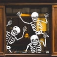 thumbnail image 5 of 4pcs Halloween Skeleton Window Clings - Spooky PVC Stickers for Glass & Walls, Perfect for Haunted House Parties & Home Decor, 5 of 5