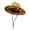 Savage Bloom, variant on 100% Straw Lifeguard Hat with Chin Strap, Wide Brim UV Protection Beach & Fishing Sun Hat for Men & Women