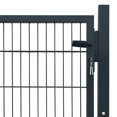 thumbnail image 3 of vidaXL Fence Gate Steel Anthracite 105x150 cm, 3 of 4