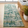 thumbnail image 2 of SAFAVIEH Madison Roswell Abstract Runner Rug, Sage/Rust, 2'2" x 8', 2 of 7