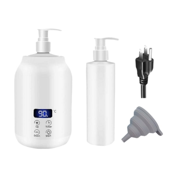 Calentador De Aceite Para Una Sola Botella Con Teclas De Control Táctil Para Botellas Calentador De Botellas De Loción Blanco